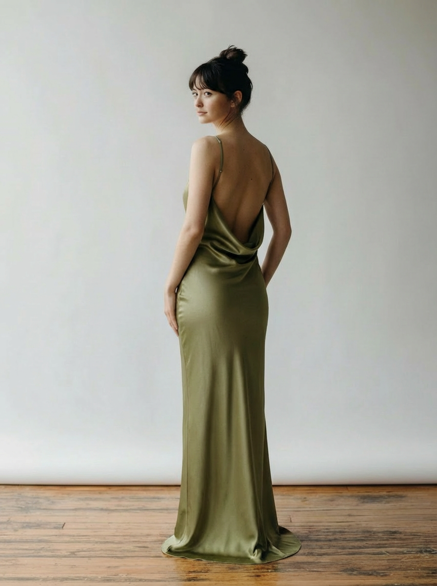 „Linea“ Open-Back Maxi Dress