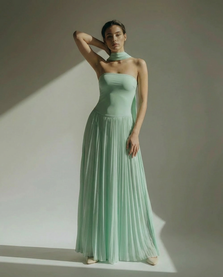 „Aurelia“ Neckholder Maxi Dress