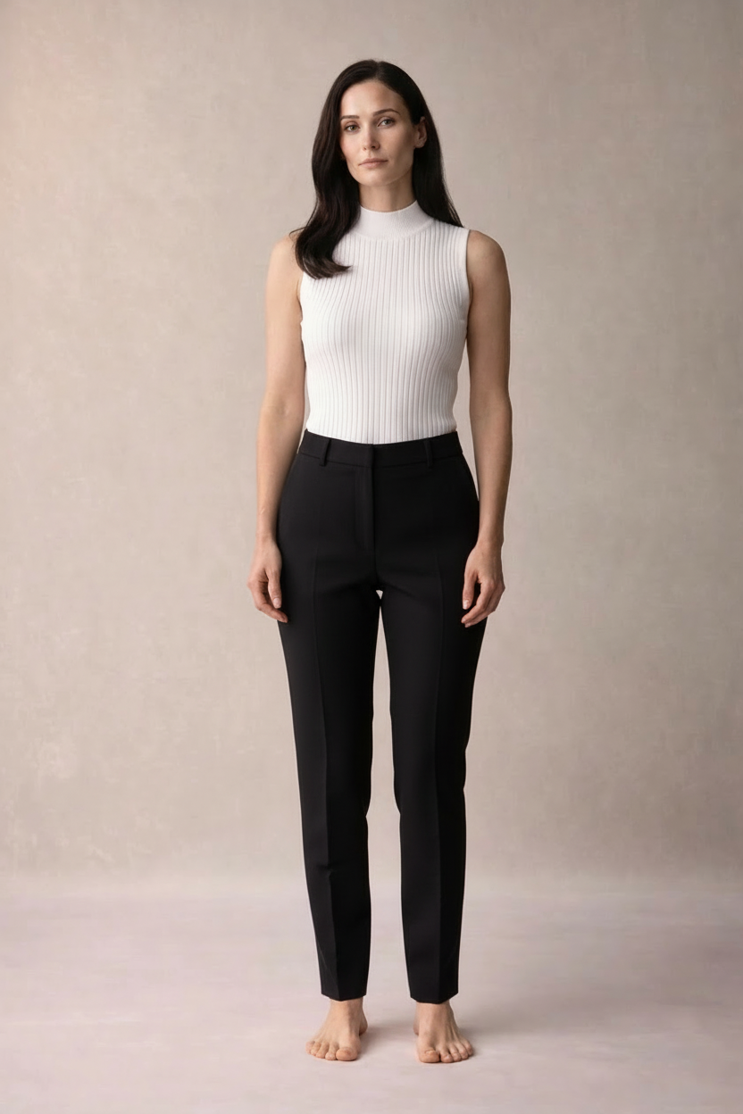 „Ivoire“ Rib Knit Top