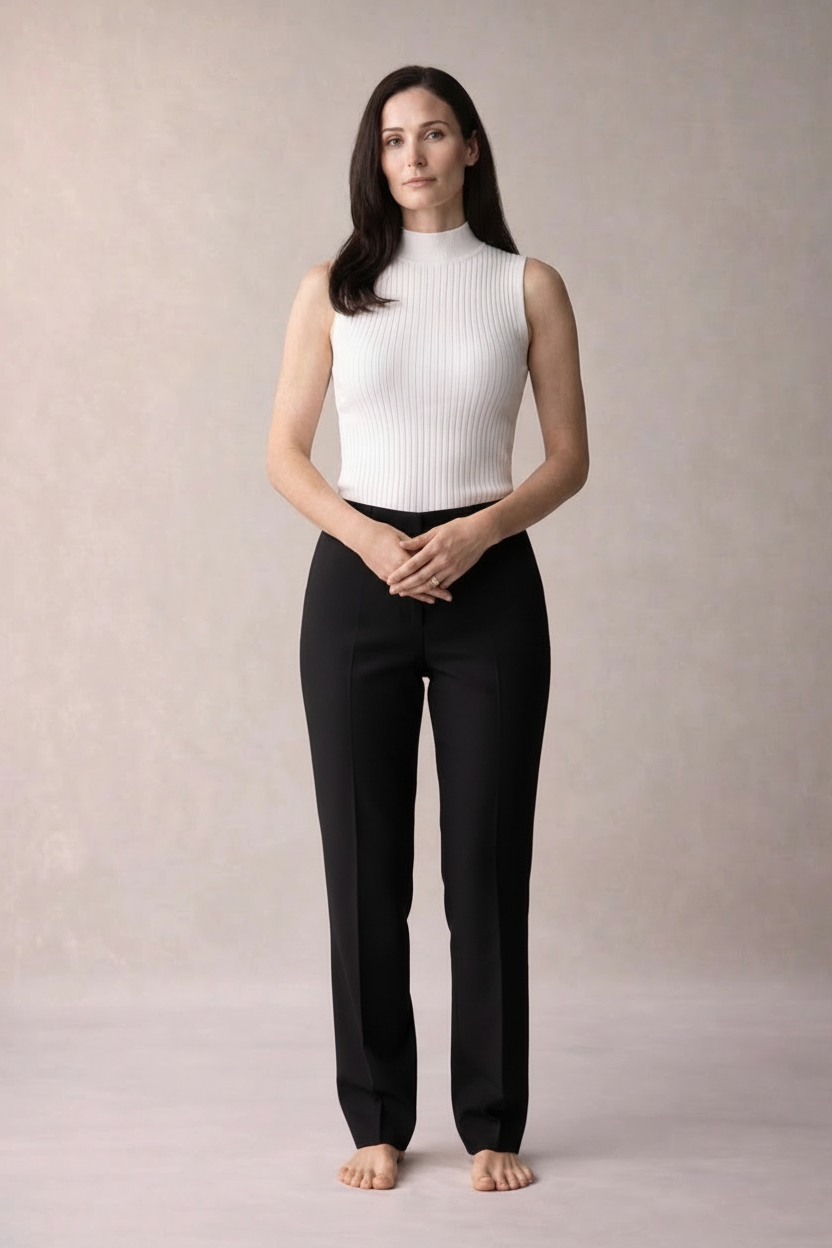 „Ivoire“ Rib Knit Top