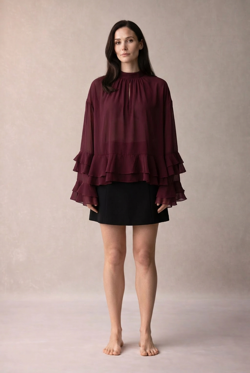 „Maribel“ Ruffle Blouse