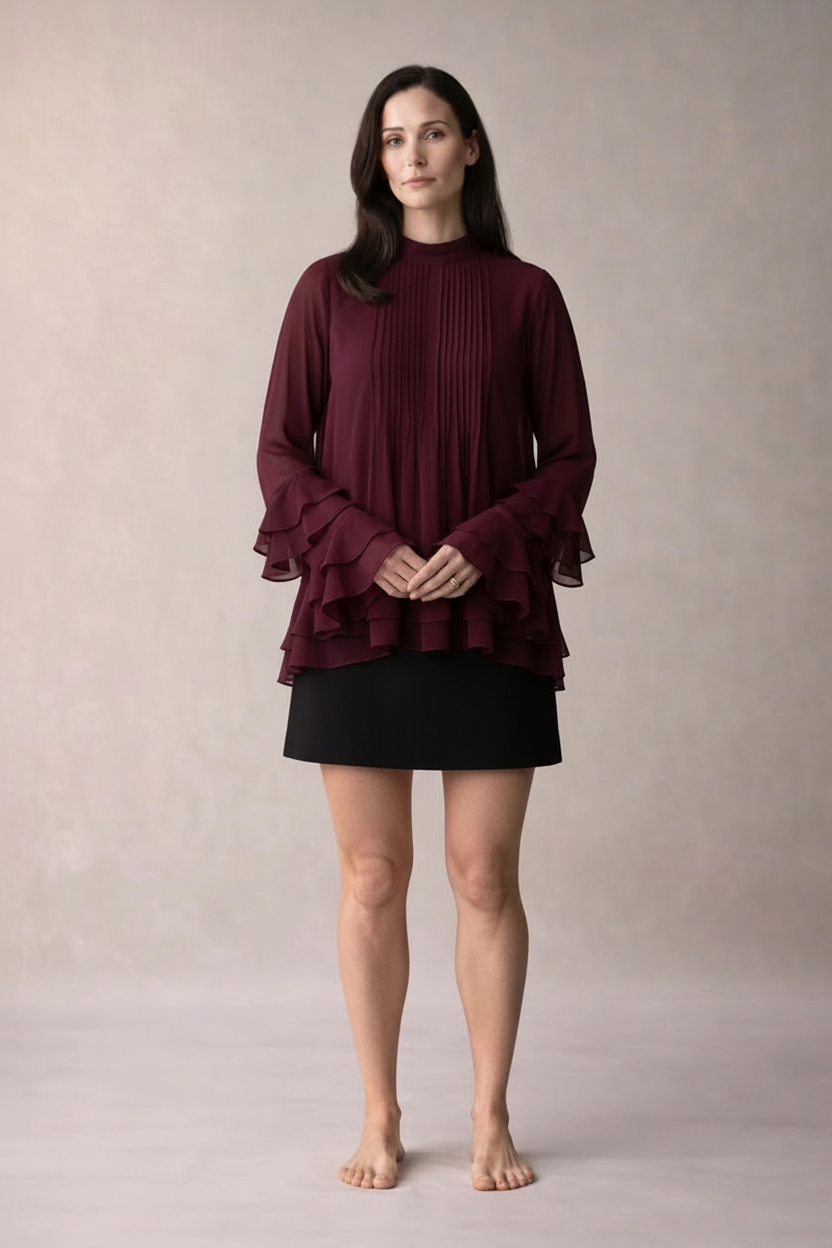 „Maribel“ Ruffle Blouse