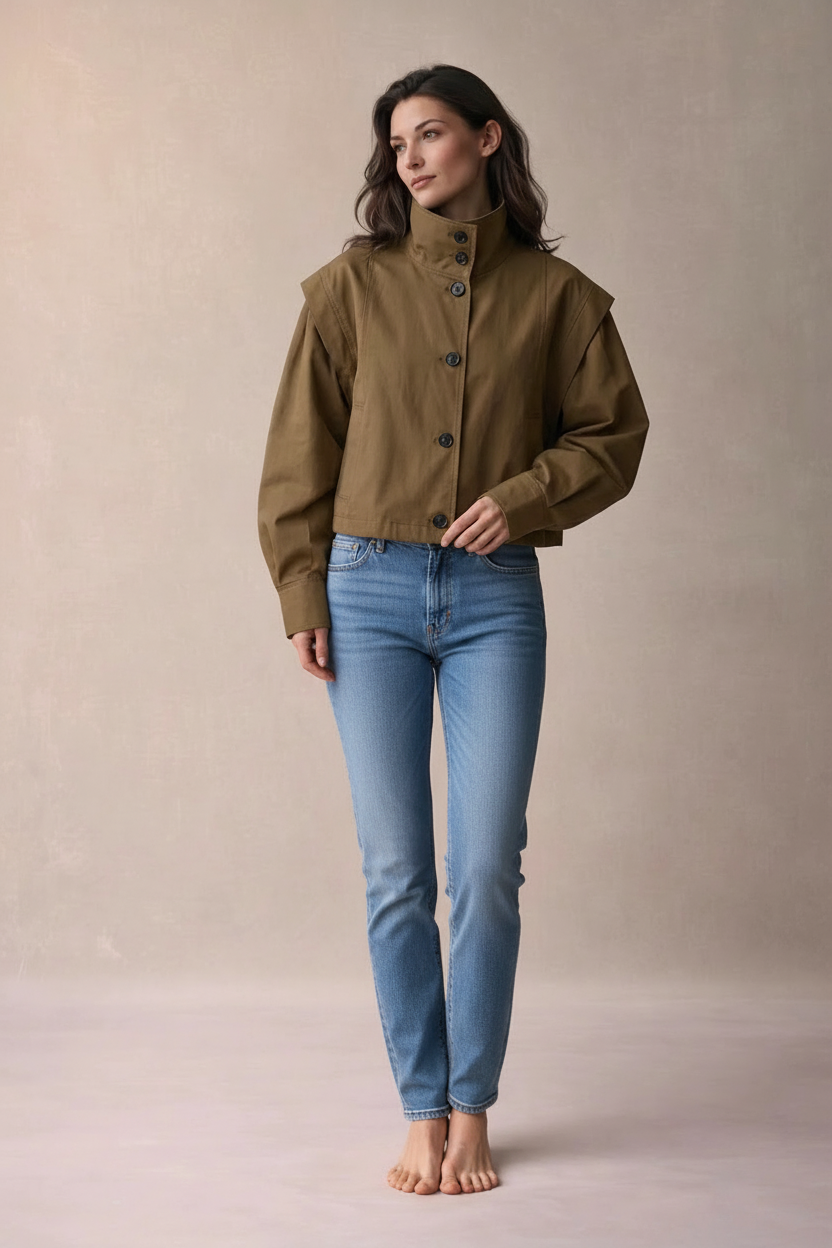 „Marceau“ Cropped Jacke