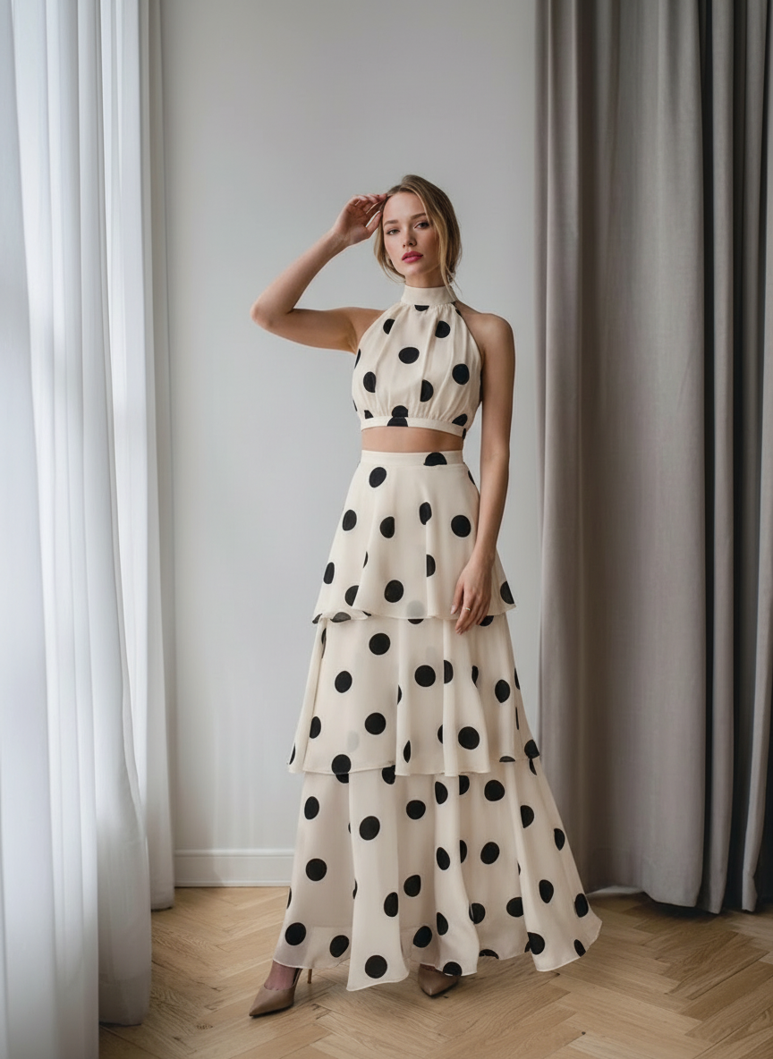 „Lunaria" Layered Two-Piece Set