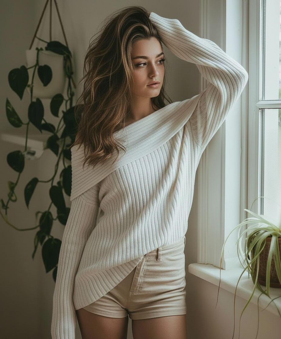 „Ivonne“ Off-Shoulder Knit