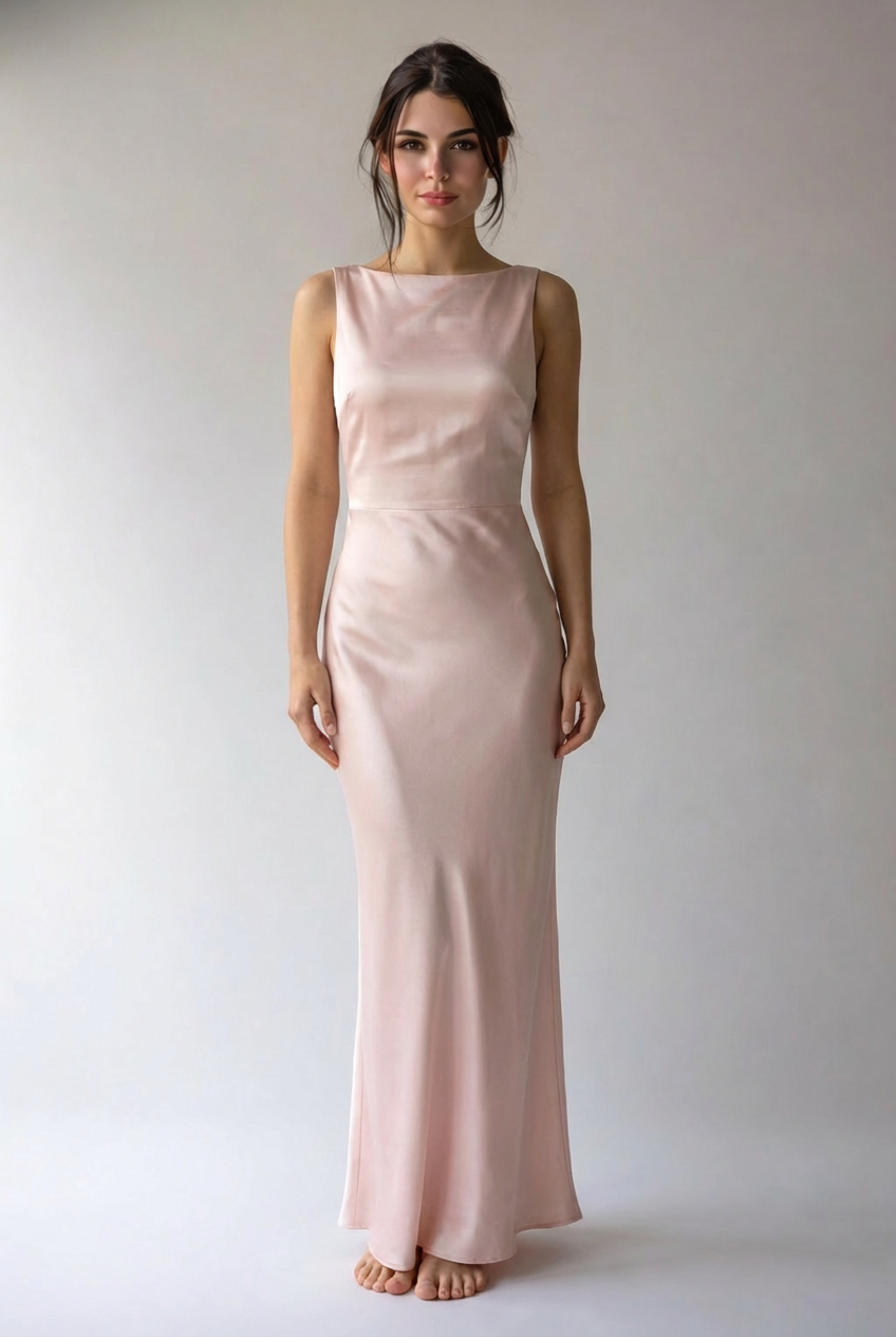 „Linea“ Open-Back Maxi Dress
